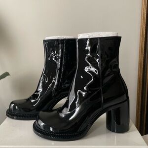 Maison Margiela Patent Leather Ankle Boots